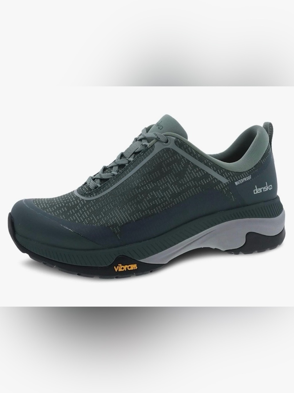 Dansko Vibram woman’s Forest Green waterproof Athletic Hiking Trail Shoe size 8